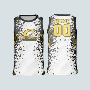 Ropa de Baloncesto Transpirable de Poliéster con Impresión por Transferencia de Calor, Camiseta de Baloncesto sin Mangas para Verano - Product Image 2