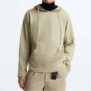 Sweats à capuche unis Athletic haute qualité 100% sweats à capuche en coton sweats vêtements pour hommes Streetwear surdimensionné poids lourd basiques à capuche - Product Image 1