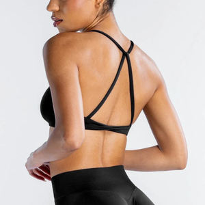 Sujetador deportivo de alto impacto para mujer con tela transpirable de secado rápido de nylon Spandex para fitness yoga correr - Product Image 1