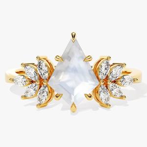 925 Sterling <b>Silver</b> Moonstone Gemstone <b>Ring</b> Jewelry Handmade <b>Silver</b> <b>Boho</b> Style <b>Ring</b> Jewelry for Women Wedding Gift for Wife - Product Image 2