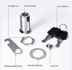 ชุดกุญแจล็อคแบบคลาสสิกคุณภาพสูงสำหรับอุตสาหกรรม Dirui พร้อมมาตรฐานความปลอดภัย IP66 ผลิตจากโลหะ 2 ขา สำหรับตู้ กล่องจดหมาย ลิ้นชัก ตู้เก็บของ และลิฟต์ - Product Image 3