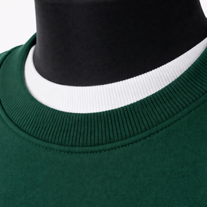 Sudadera de Cuello Redondo Lisa de Alta Calidad, Poliéster/Algodón, Talla Grande para Hombre, Color Sólido, Invierno, Logotipo Personalizado, Venta al Por Mayor - Product Image 4