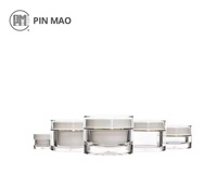 Série MU - Pots à crème écologiques - Capacités de 6 ml/120 ml - Plastique acrylique PMMA - Soins de la peau - Lotion - Crème pour les yeux - Masque facial - Cosmétiques
