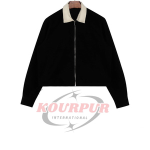 Chaqueta Bomber Corta de Lona para Hombre, con Logotipo Personalizado, Estilo Casual, con Cierre, para Trabajador, Tejida, Estilo Universitario, Regular, ODM/OEM para Invierno - Product Image 1