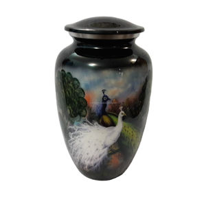 Urnes à cendres colorées en forme de plume pour cendres humaines, urne funéraire jaune pour cendres, urne commémorative pour adultes - Product Image 5