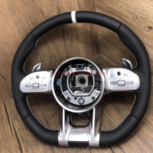 Boutons DOS OLED et poignées complètes en Alcantara <span class=keywords><strong>Volant</strong></span> pour Mercedes <span class=keywords><strong>AMG</strong></span> W205 W212 W213 X217 W217 Classe W221 W222 S63 <span class=keywords><strong>CLA</strong></span> GLE - Product Image 6