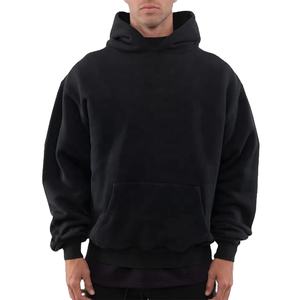 No <b>Strings</b> High Quality Men's Hoodies 500GSM Heavyweight Pullover French Terry 100% Cotton Men's Hoodies - Product Image 1