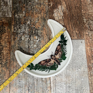 OEM personalizar Color laca Haft Luna bandeja laca bandeja de servicio soporte de cristal Mesa Ramadán decoración hecha a mano HNH Craft - Product Image 2