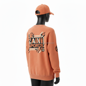 Sudadera de Forro Polar Premium para Mujer, 320 GSM, Color Naranja Lavado Suave, con Diseño de Logotipo Personalizado, Transpirable - Product Image 5