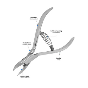 El mejor vendedor, 3 uds., pinzas para uñas de acero inoxidable, juego de uñas para cutículas y empujador, afilador de uñas para cutículas con buen precio - Product Image 4