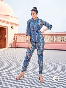 ชุดเดรสผ้าไหมพิมพ์ลายพร้อมชุดเดรสชุดเดรสผ้าไหมโมดดีไซน์ล่าสุด - Product Image 4