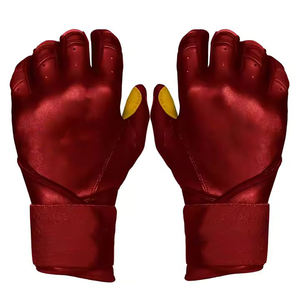 Leather Made Wholesale Baseball Batting <b>Gloves</b> in Top Quality Custom Logo Comfortable Men's Baseball Batting <b>Gloves</b> - Product Image 1