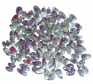AAA + Qualité Naturel Dragon Bloodstone Jasper Paire Meilleure Qualité Lâche Cabochon Pierres Précieuses En Gros Quartz Guérison Bijoux - Product Image 5