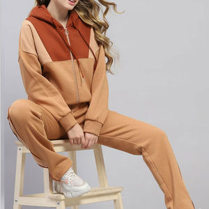 Conjunto Deportivo de Invierno para Mujer, Sudadera con Capucha y Pantalones Jogger, Ajuste Regular, Informal, para Ejercicio al Aire Libre - Product Image 4