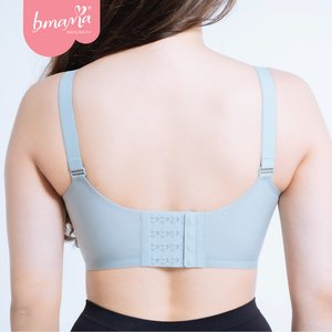 Soutien-gorge de sport de maternité quotidien sans couture, sans armatures, doux, respirant, à séchage rapide, à bonnet complet pour femmes - Product Image 2
