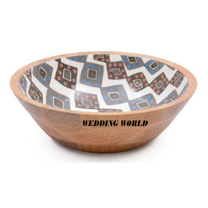 Cuenco de madera para chocolate acabado personalizado forma redonda cuenco dulce hecho a mano más vendido cuenco de madera elegante para chocolate al por mayor - Product Image 6