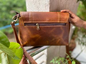 Sac à bandoulière en cuir uni pour femmes, sacs à main élégants pour femmes - Product Image 4