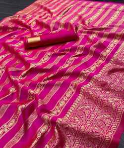 Jimmy Choo Geïnspireerde Saree Met Organza Blouse Voor Huwelijkskleding Vrouwen