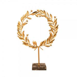 Adorable design Sculpture de feuille en métal sur Base carrée Offre Spéciale tendance Design attrayant table de feuille Sculpture abstraite en or - Product Image 3