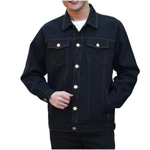 Nouvelle veste en jean en coton pour hommes, vente en gros, vêtements d'hiver de haute qualité, coupe ajustée, respirante, séchage rapide, couleur personnalisée, veste en jean pour hommes - Product Image 1