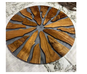 Aperitivos de forma redonda de buen diseño, nuevo diseño, tamaño personalizado, decoración de vajilla de restaurante Lazy Susan de la mejor calidad - Product Image 2