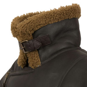 Proveedores de ropa de calle Chaquetas de cuero personalizadas Chaqueta de béisbol para hombre con Cuello acolchado Chaqueta universitaria con estampado gráfico bordado personalizado - Product Image 3