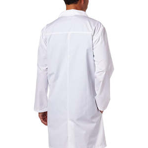 Blouse de laboratoire unisexe pour le travail quotidien, respirante, blanche et fraîche, tissée, à manches longues et ajustées, vêtement de laboratoire - Product Image 4