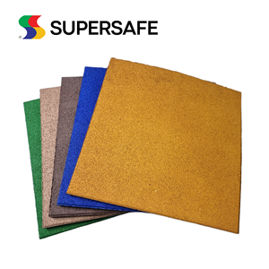 Top Selling Safety-Focused <b>Playground</b> Mat Prevents Slipping Reduce Impact Rubber Flooring 500x500mm 1 Year Warranty Supersafe - Product Image 2