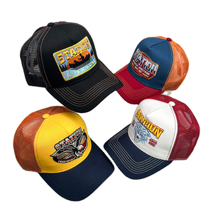 CustomTrucker Caps Parche bordado de 2 tonos Logo Curved Brim Deportes al aire libre Mercancía Publicidad Venta al por mayor ODM Injae Vina Sombreros - Product Image 5