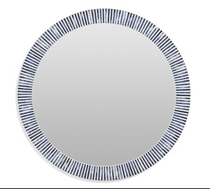 Marco de Espejo Redondo con Incrustaciones de Hueso, Espejo de Pared Decorativo Indio Hecho a Mano para Espacios Elegantes - Product Image 6