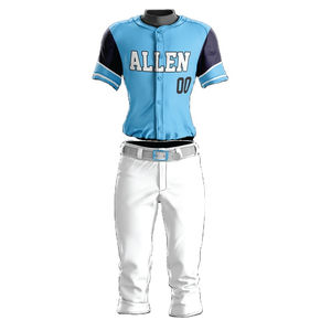 2026 Professional High Quality Custom Made Baseball Uniform Anti-Bacterial Spandex/Cotton <b>Heat</b>-Transfer Printed Sale - Product Image 1