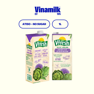Vinamilk 2023 Vfresh Concentré de thé d'artichaut sans sucre 1L carton emballé avec 12 boîtes - Product Image 2