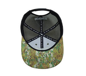 Parche de cuero personalizado Logo Gorra Bordado Logo Camo Camionero Sombreros Cuerda Promocional Camuflaje Diseño Vietnam Fábrica - Product Image 6