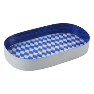 Plateau de service en métal de haute qualité personnaliser le plateau rectangle de couleur avec finition en cuivre meilleure qualité à bas prix fait à la main - Product Image 2