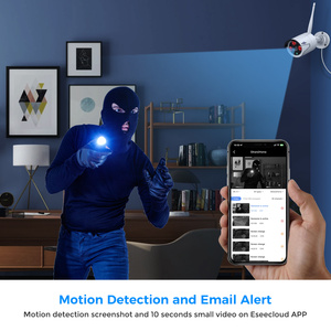 Nouvelles tendances Hiseeu 5MP H.265 IP66 Alexa Vision nocturne Système de sécurité extérieur 16 canaux Caméra CCTV <span class=keywords><strong>sans</strong></span> <span class=keywords><strong>fil</strong></span> Wifi Kits NVR - Product Image 3