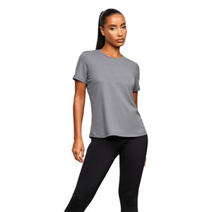 Personnalisation Vente chaude Manches Courtes O Cou Blanc T-Shirt Femmes O Cou Coton t Shirt Équipé Uni Femmes O Cou T-shirts - Product Image 4