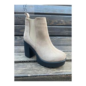 Stivali elastici con tacco alto in vera pelle Gumushoe da donna