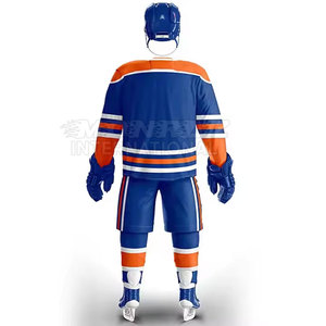 Uniforme transpirable de hockey sobre hielo con logotipo personalizado Ropa deportiva profesional Uniforme de hockey sobre hielo para venta en línea - Product Image 4