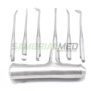 ชุดลิฟต์รากไม้พร้อมที่จับอเนกประสงค์สำหรับฤดูหนาวเครื่องมือทันตกรรมจากเยอรมันสเตนเลสทนทานได้รับการรับรองจาก CE - Product Image 5