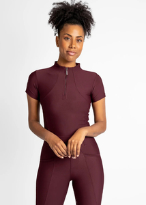 Chemise de base pour sports équestres pour femmes, légère, à manches courtes, respirante, vêtements d'équitation, chemise de base respirante OEM - Product Image 4