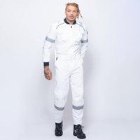 Combinaison de travail en polyester imperméable, respirante et coupe-vent, avec fermeture éclair, réfléchissante et haute visibilité, vente en gros Pakistan