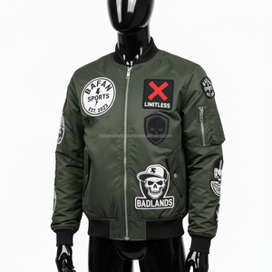 Veste Bomber en sergé en nylon de qualité supérieure pour femmes 320 GSM vert broderie personnalisée Patch Logo Style sans limite femmes vestes en Satin - Product Image 4