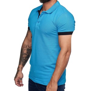 Algodón de manga corta para hombre de la mejor calidad para Polos Diseño personalizado con patrón sólido Ropa informal transpirable - Product Image 6