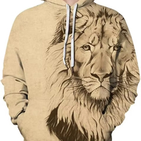 Erkek %100 Pamuklu Astarlı Kapüşonlu Sweatshirt Baskılı Cepli Özelleştirilebilir Büyük Beden Kapüşonlu Sweatshirtler ve Sweatshirtler