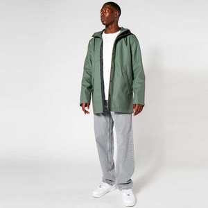 Veste de pluie décontractée imperméable extérieur à manches longues avec fermeture éclair course à pied randonnée résistance à l'eau léger hommes coupe-vent en nylon vestes - Product Image 3