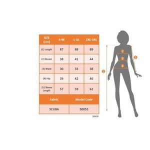 Mini abito da donna con dettaglio scollato a maniche lunghe - Product Image 3