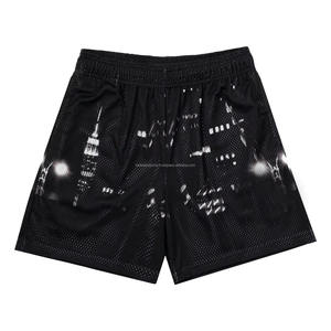 OEM Double <b>Layer</b> Sublimation Print Polyester Street Wear Shorts Breathable High Quality Shorts Made in Pakistan Latest Design - Product Image 5