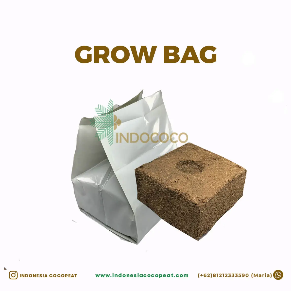 Cocopeat Grow Bag Low Ec Export Kwaliteit-Indonesia Cocopeat & Coco Fiber Leverancier En Exporteur