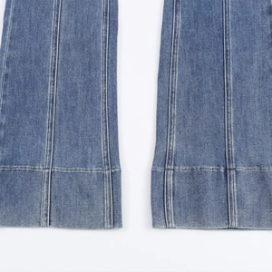 กางเกงยีนส์ทรงบานเอวกลางทรงเข้ารูปสไตล์เรโทรสีน้ำเงิน TAOP&ZA รุ่นใหม่ปี 2025 แฟชั่นสำหรับผู้หญิง - Product Image 4
