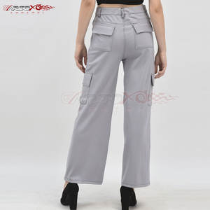 Pantalon Cargo coupe ample pour femme avec chevilles élastiques et poches utilitaires pour pantalon Cargo Slim Fit de style tendance pour femme - Product Image 3